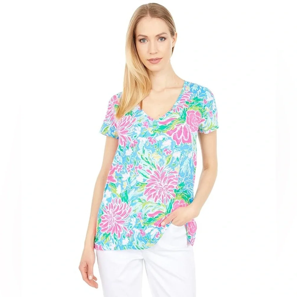 Lilly Pulitzer Meredith Tee Womens Size S - Picture 1 of 4